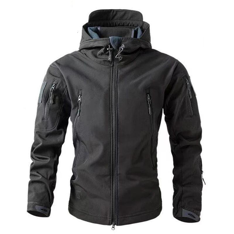 Mens Winter Autumn Softshell Fleece Jackets Waterproof Outdoor Fishing Hiking Hunting Thermal Camping Cargo Coats Warm M-5XL250724