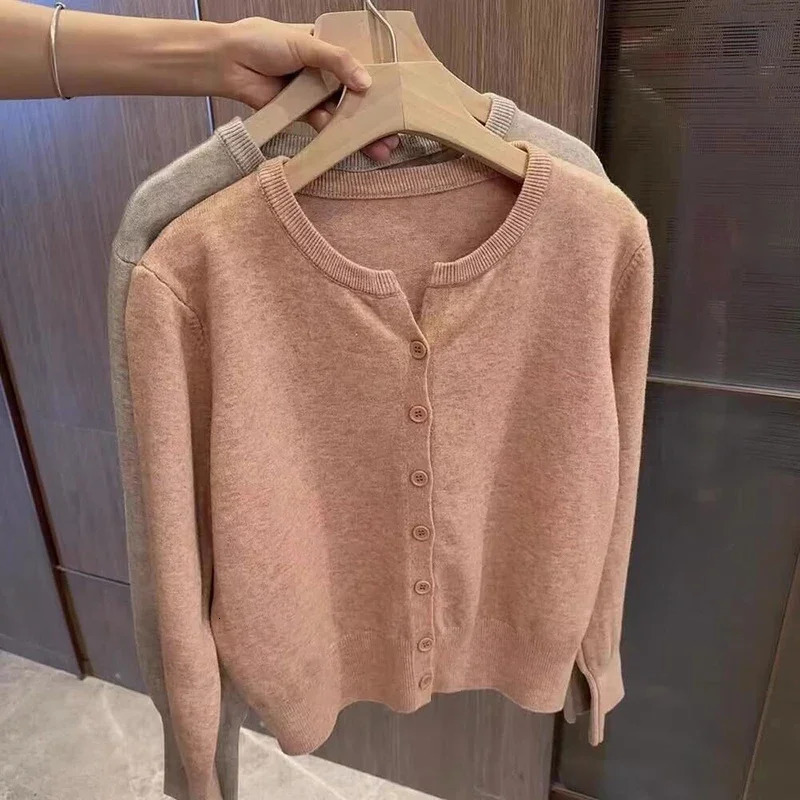 Fashion Womens Thin Fleece Knit Loose Short Cashmere Sweater Round Neck Warm Korean Casual Female Sweater Top Cloting 250721