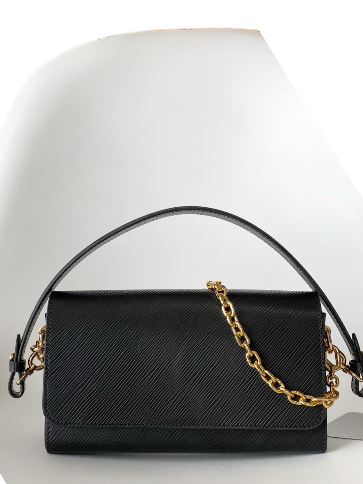 Designer lady's single-shoulder bag, luxury lady's chain bag, top-quality water ripple bag, high-quality leather bag