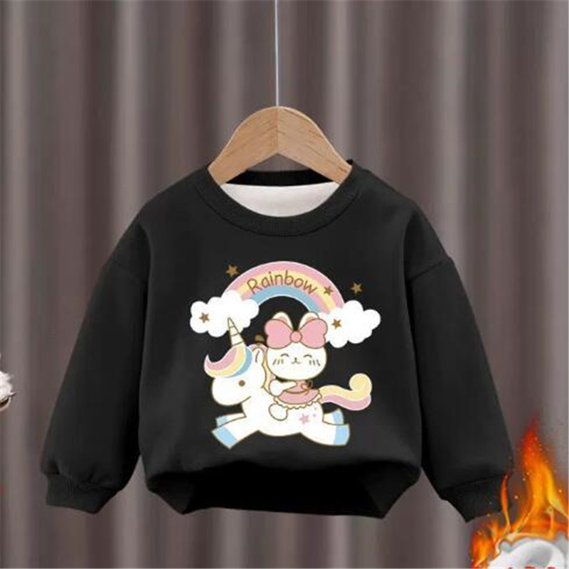 Dessin animé Enfants de créateurs vêtements mode enfants à capuche bébé à manches longues plus en velours swetshirts coton garçons filles