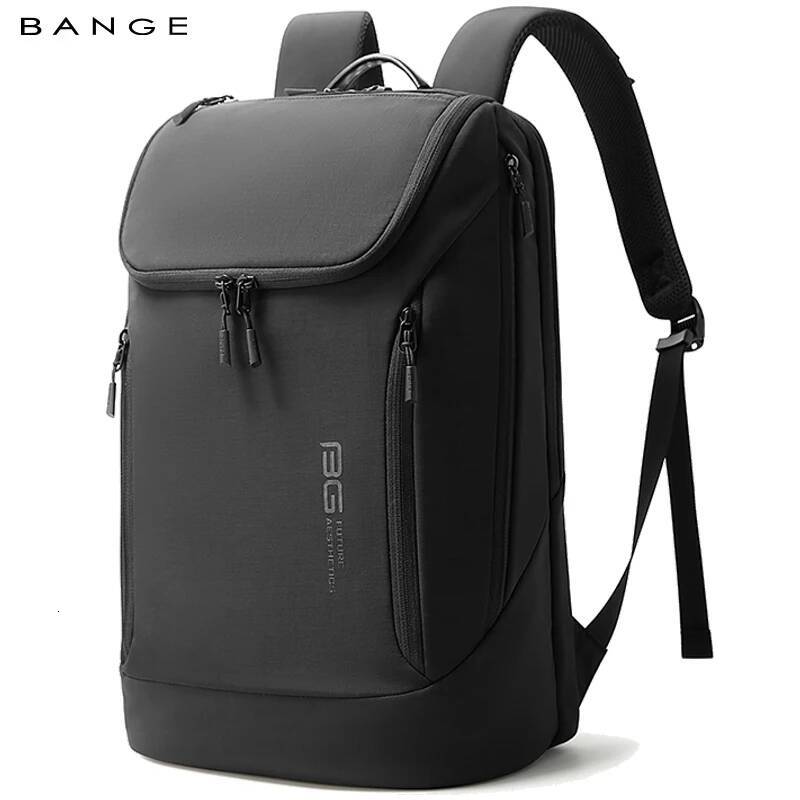 BANGE New Casual Nylon Soft Anti-Wrinkle Men Backpack for 15.6 inch Laptop Waterproof Travel Bag with Lightweight Male Backpacks high-quality