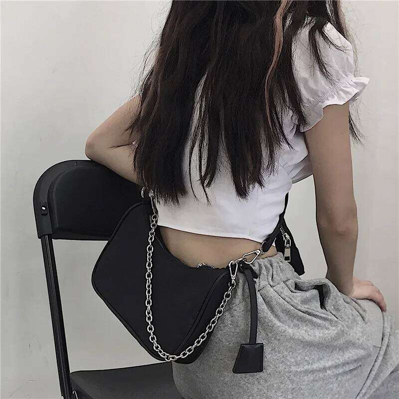 Luxury Designer Handbag Shoulder Vintage Nylon Hobo Women s Fashion Chain Underarm Crossbody Bags bag