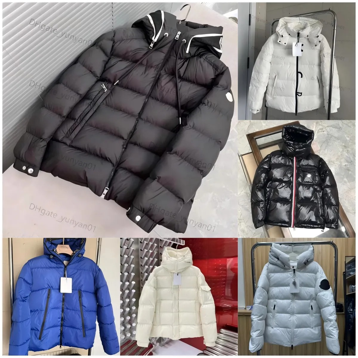 winter jacket puffer jacket mens coat mens parka body warmer thick hooded NFC jacket womens fashion style slim high quality white duck puffer zip up