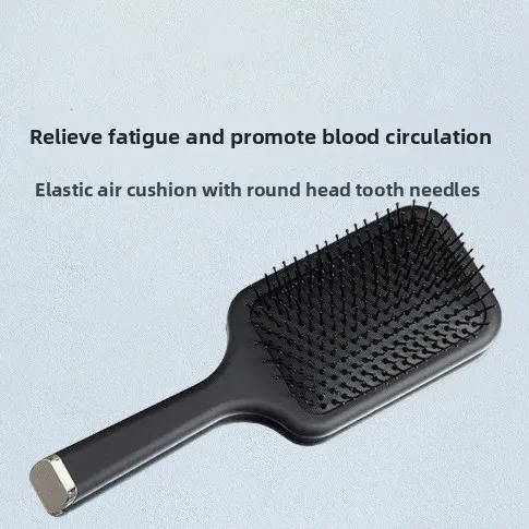 Black Massage Hair Comb -Static Portable Large Plate Comb Airbag Comb for Women Home Use Professional Salon Hairdressing 250726