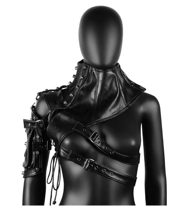 Designer bag Hot Selling European and American punk PU bag luxurybag women's shoulder bag Halloween stage performance armor bag