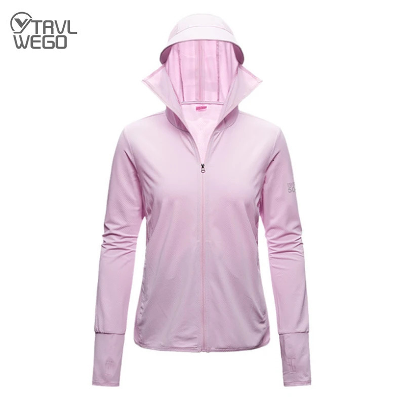TRLWEGO Long Sleeve Hoodie Summer Women Sun UV Protection Quick Dry Clothing Men Hooded Jacket Thin Beach Sweatshirt 250725