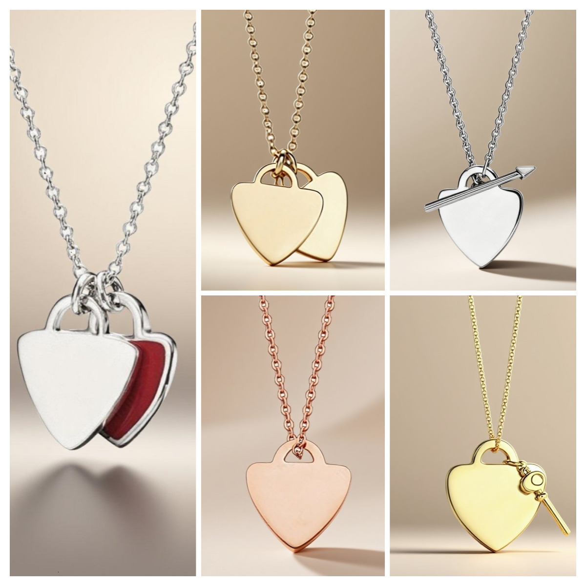 luxury necklace elegant necklaces designer necklaces women Gothic 925 sterling silver chains top quality pendant charm jewellery designer for women