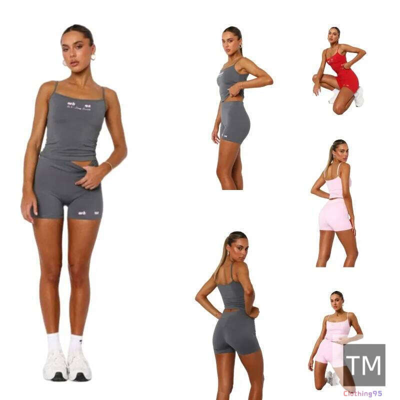Women Designer Tracksuit brand New 2 Piece Set Womens Casual Sporty Sweatsuit Sleeveless Tank Top Vest And Tights Leggings Shorts Yoga Sets For Woma