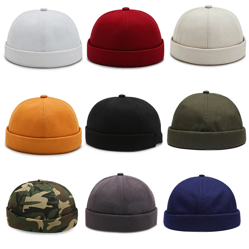 2024 Hip Hop Beanie Skullcap Trendy Color Streetwear Portable Melon Cap Fashion Headwear Caps Elastic Panels Hat 250715
