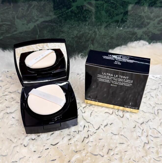 Face Powder Primer Foundations 5colors 12g ULTRA LE TEINT Longwear Touch Foundation Hydration Flawless Finish B00 B10 B20 BD01 Natural Face Makeups
