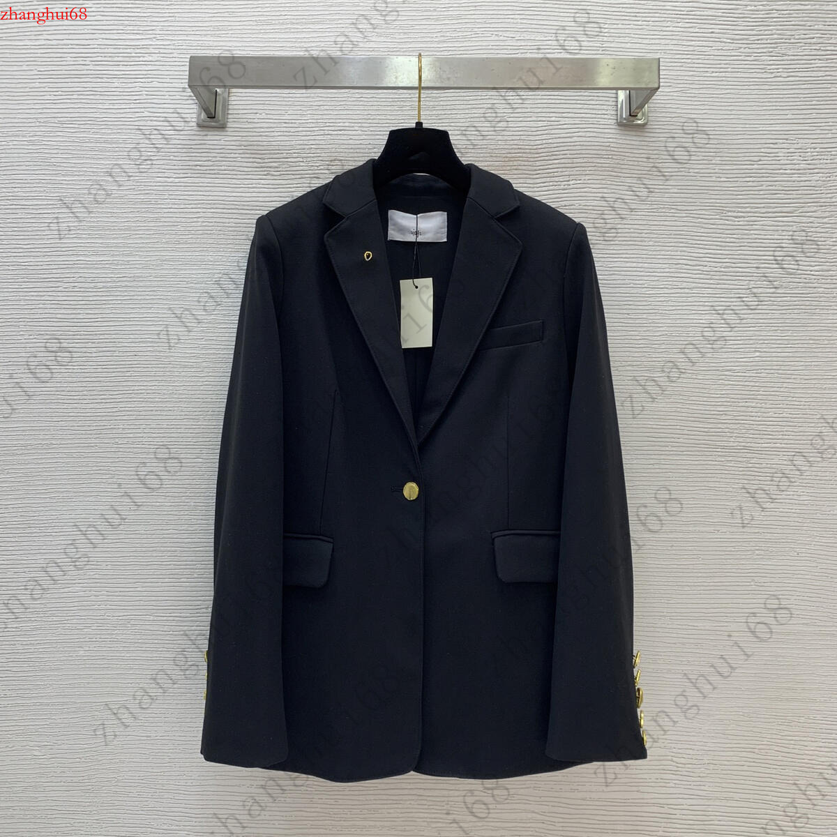 Women's Blazer High-Quality Designer Brand Jacket Casual Versatile Solid Color Back Slit Classic Women's Jacket