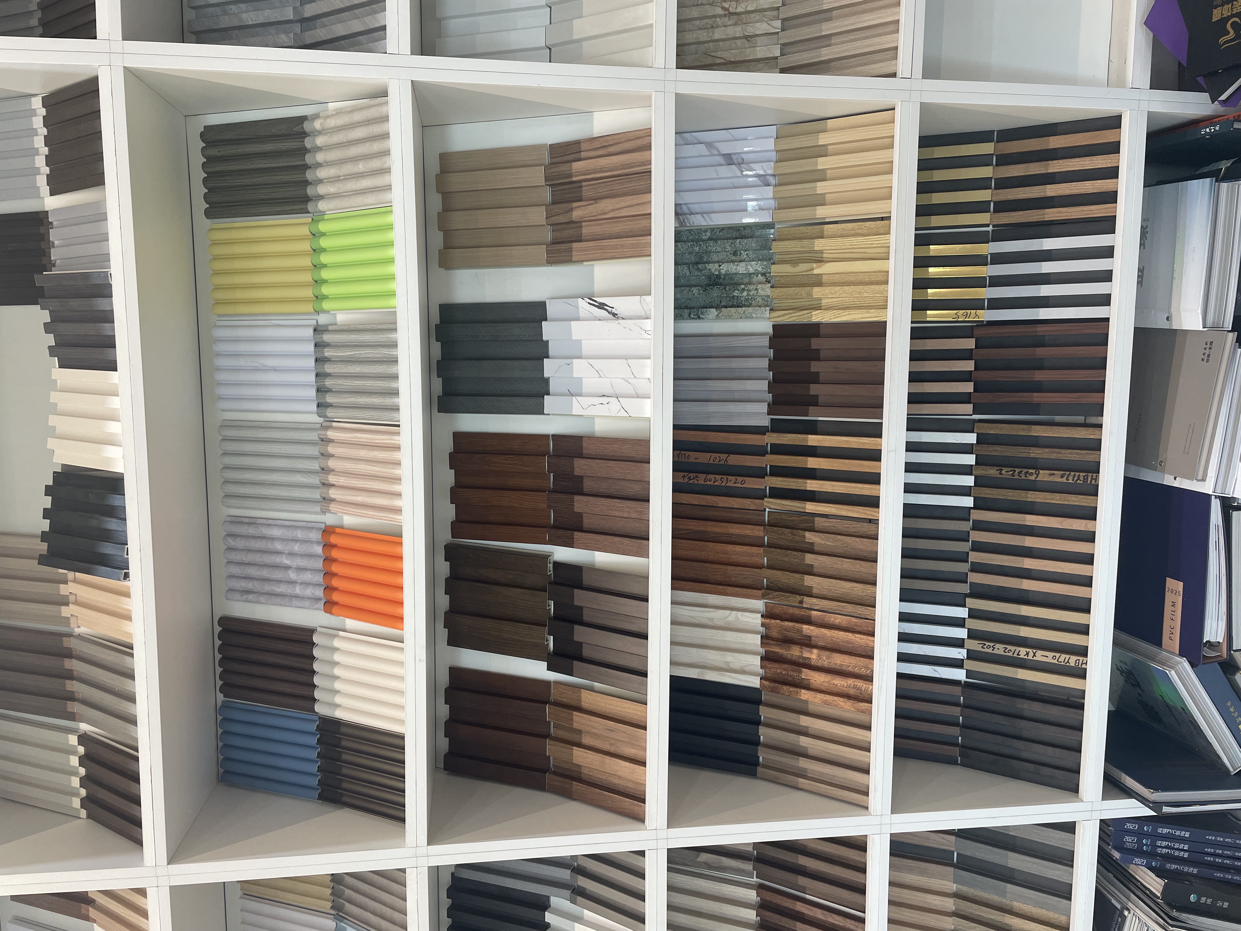 160 Grooved Grille New Material Fireproof Wall Panel Wood-Plastic Grille Wall Panel Home Decoration-image-1068661516