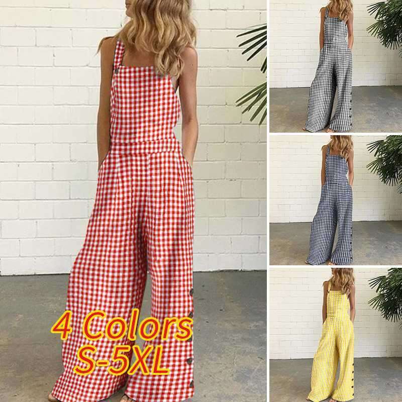 2025 New European and American Style Four-Color Polka Dot Wide-Leg Long Pants Digital Print Backless Jumpsuit