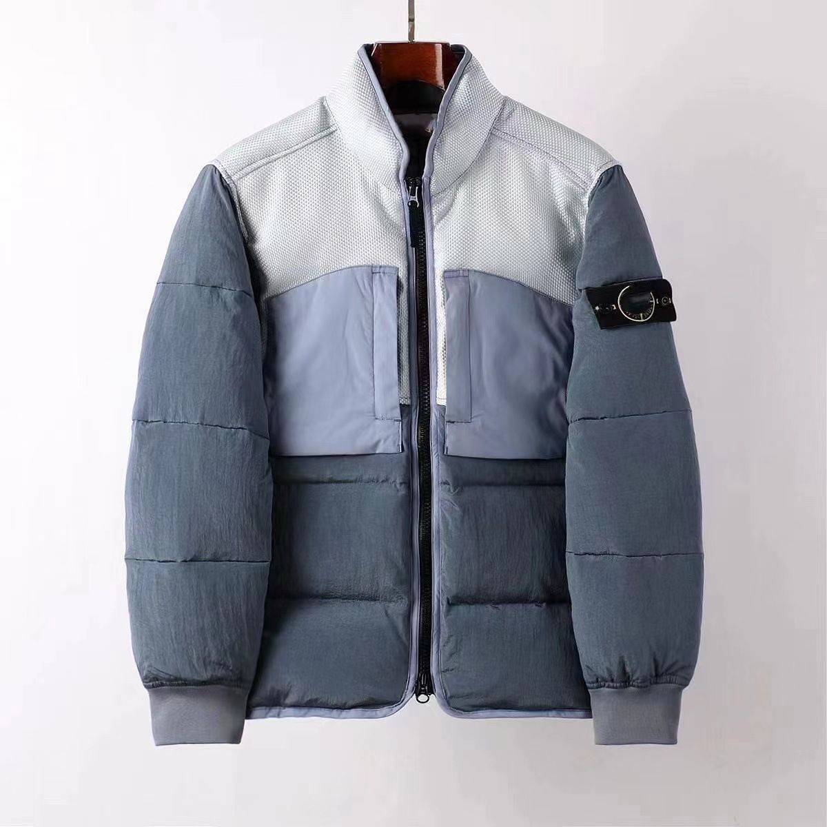Stone Jacket Rhinestone Jackets Mens Designer Pocket Stone Jacket Long Sleeve Zipper Badges Men Casual Coat Windbreaker Embrodiery Mens Comfortable