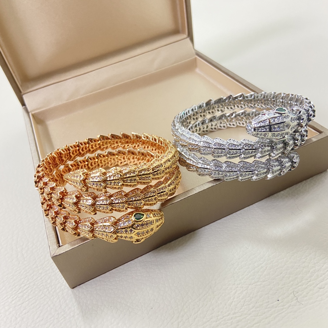 fashion designer bracelet snake bangle luxury jewelry designers women rise gold silver open adjustable luxury bracelets diamond cuff hip hop jewelry