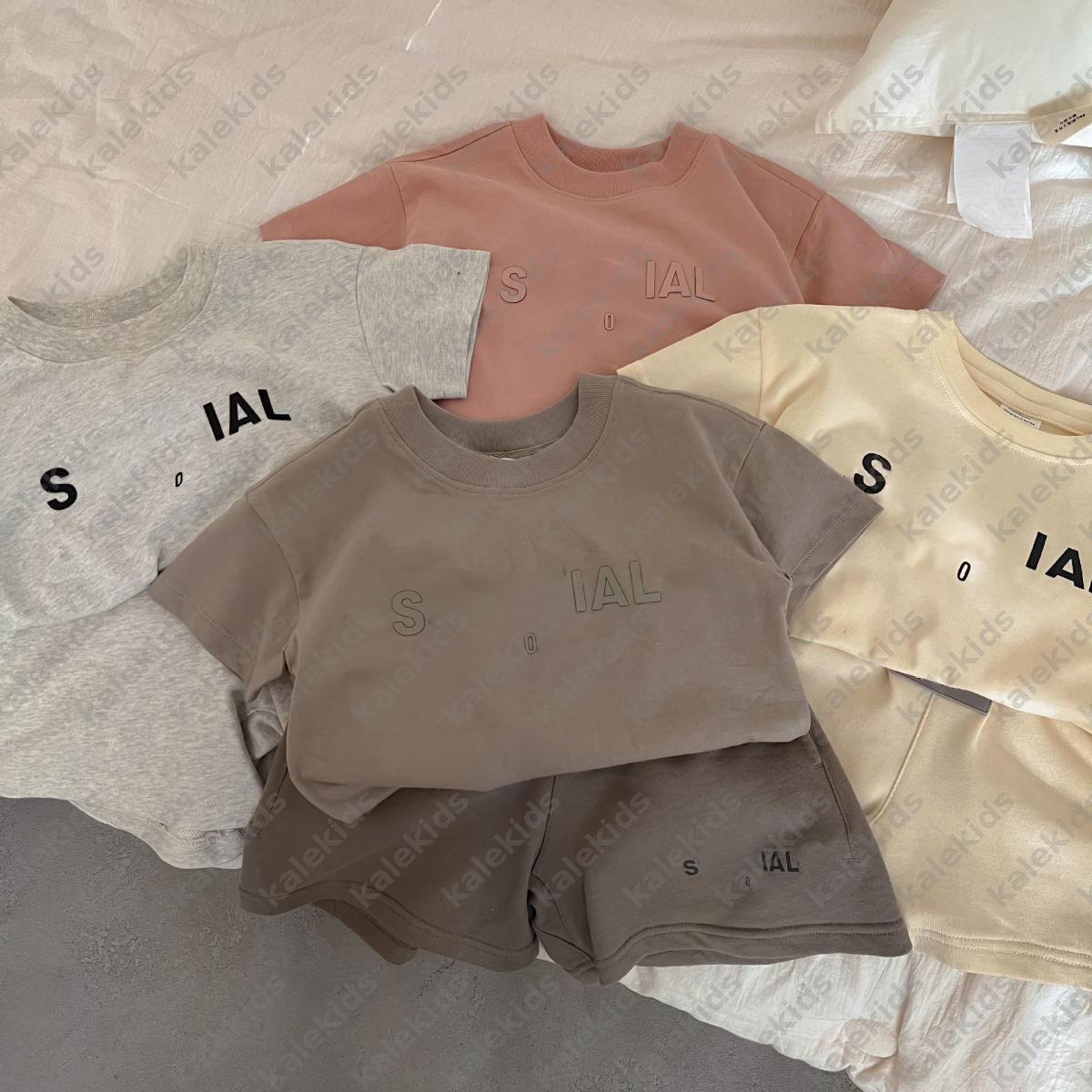 Kids designer clothes baby T-shirts Clothes Sets Shirts Shorts Two Piece Sets Children Outdoor Tracksuits Kid Toddler Tees Sportwear CRD2507281F8