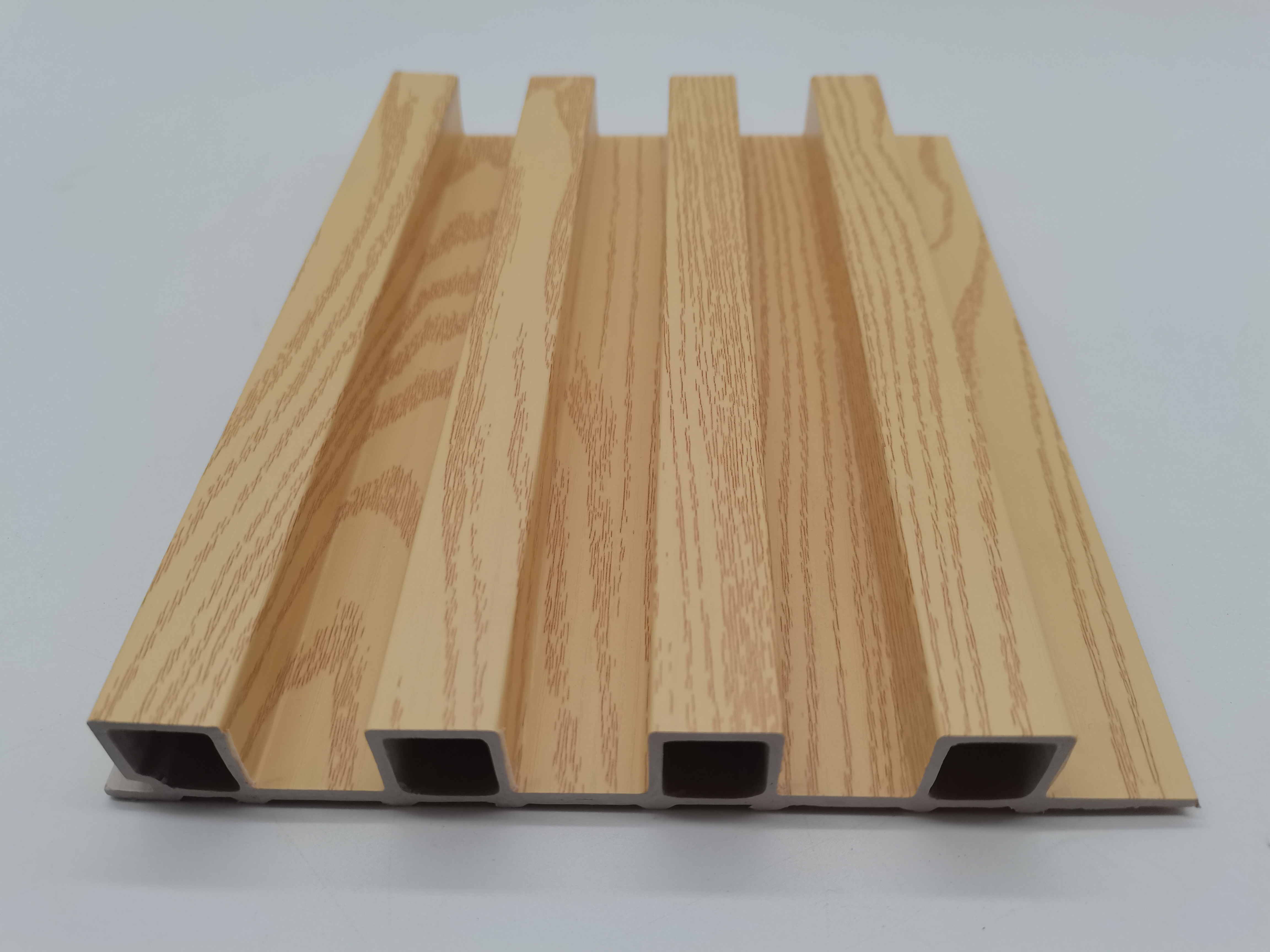 WPC grating panels 160 groove grating new material fireproof wall panels imitation wood grain wood-plastic composite grating wall panels home dec-image-1068659175