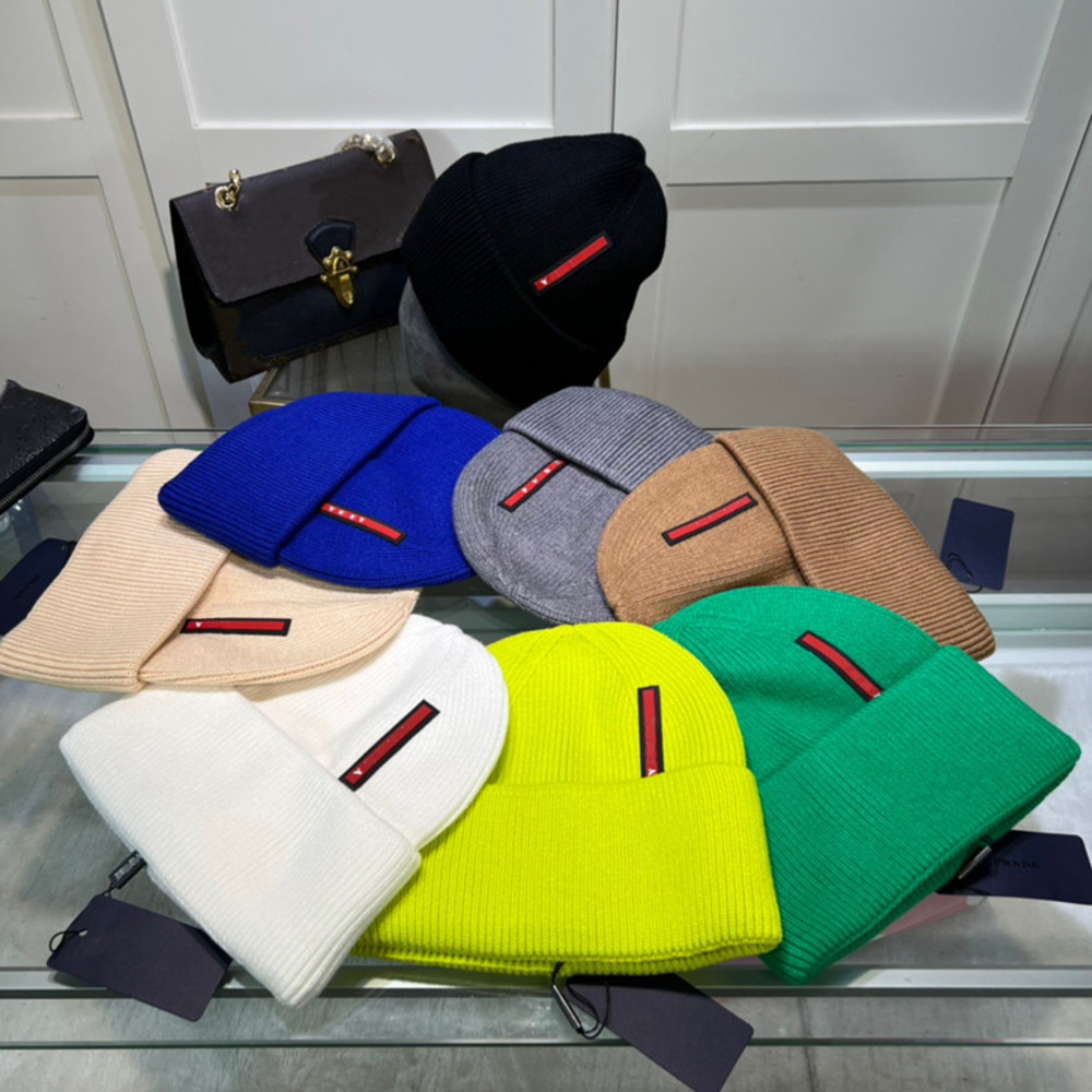 Beanie/Skull Caps Luxury beanies designer hat Solid color Winter Bean men and women Fashion design knit hats fall woolen cap letter jacquard unisex