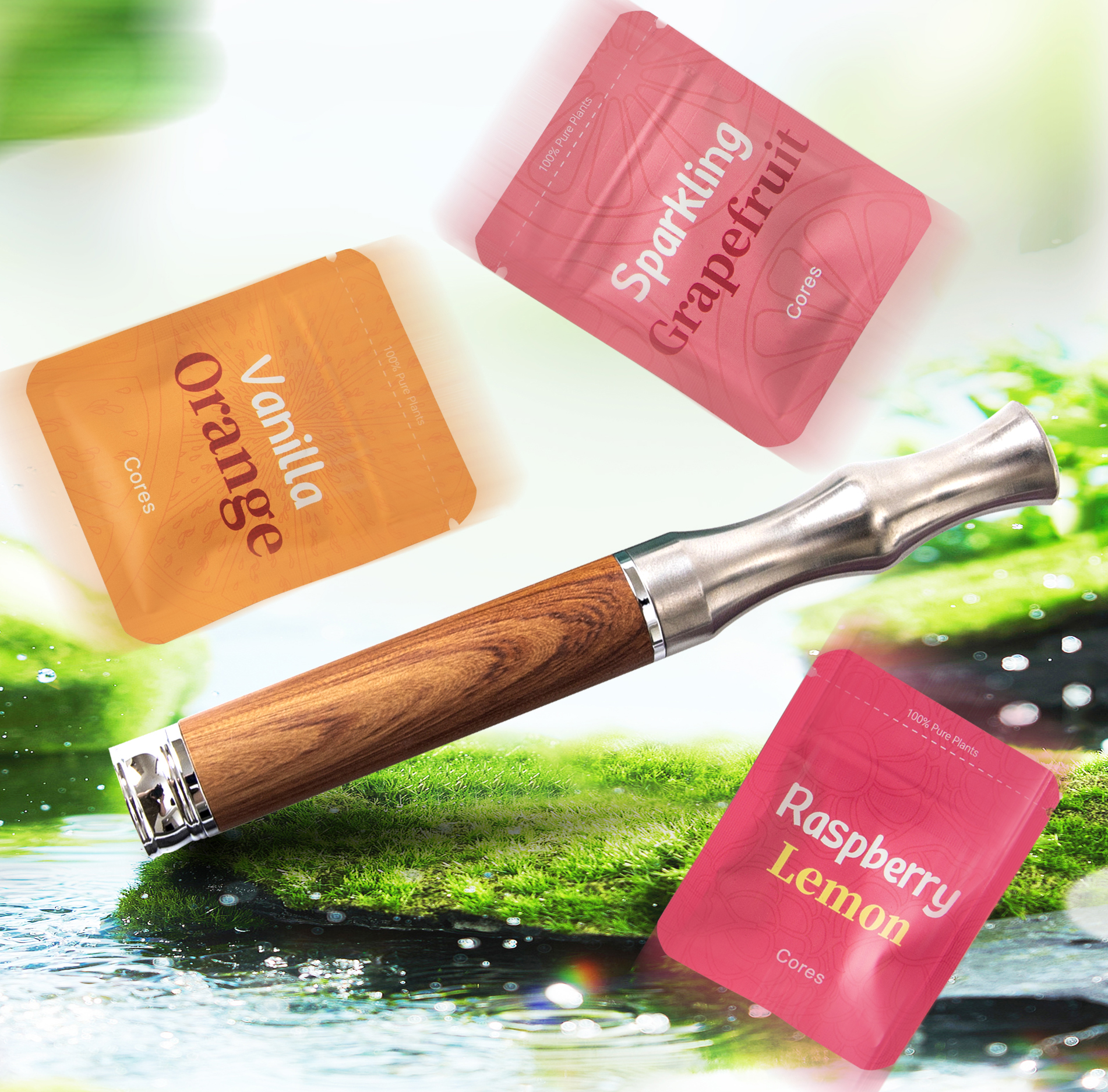 Essential Oil Flavored Air Device Inhaler, Bad Habit Replacement Stick, Relieve Stress, and Naturally Break Bad Habits. Includes 3 Packs of Plant-image-1068710824