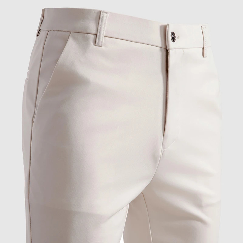 Summer Spring Male Casual Pants Business Suit Khaki Classic Mens Dress Flexible Office Clothes 250724