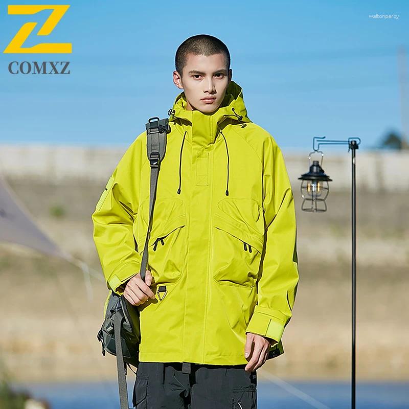 Men's Jackets Jacket Autumn 2025 Trendy Hooded Waterproof Windproof Coats Outdoor Camping Cycling Lightweight Breathable Outerwear