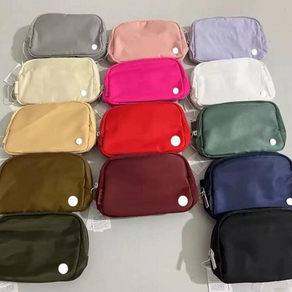 Fashionable Yoga Nylon Belt Waist Bags Bum everywhere in 25 Colors Sport Running Fanny pack Crossbody Shoulder Belt 7A quality Bag Women Travel Bag