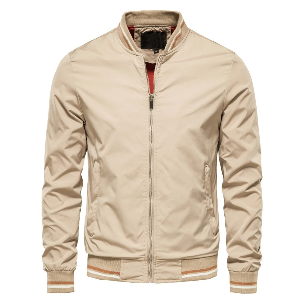 Men's Fall Fashion Wind Jacket - Solid Color Casual Baseball Style Men's Coat - Coat Type Clothing - Men's Baseball Style Jacket - 25