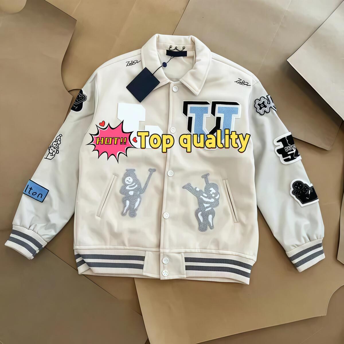 men jackets Designer Mens varsity jacket man Baseball Vintage Coat Uniform leather winter down and waterproof loose outdoor clothing