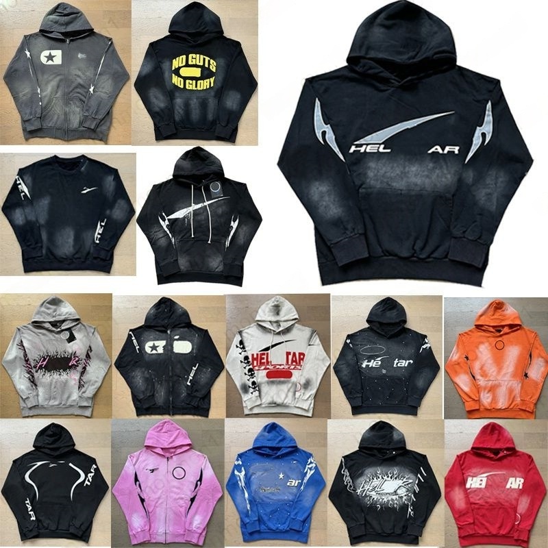 Designer Mens Zip Up Helles Starly Hoodie For Man Woman Helles Tracksuits Sports Suit Pants Pullover Vintage Street Graffiti Sweatshirts 92c