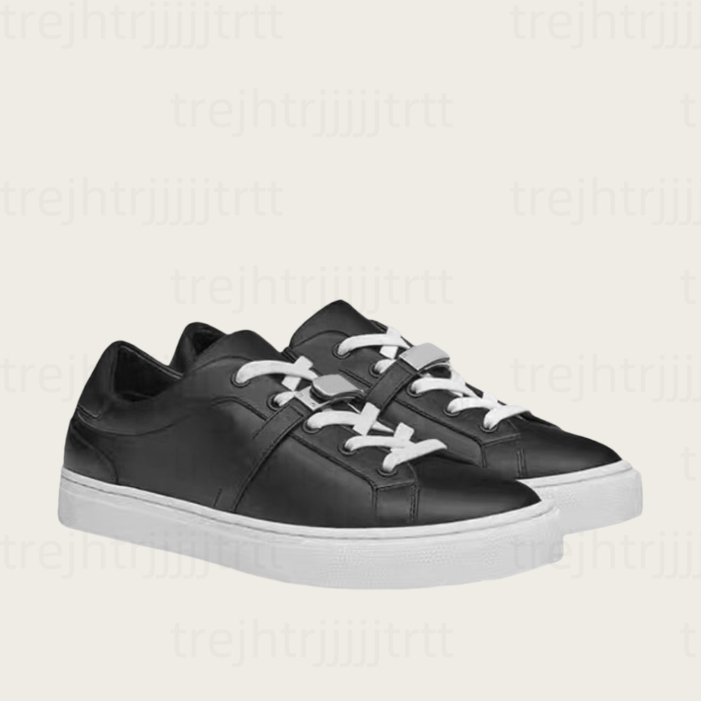 New Couple Flat Loafers calfskin Round Toe Lace-Up Men Shoes women's Casual walk Shoes Dress Shoes Luxury Designer Unisex Daily Outfit factory