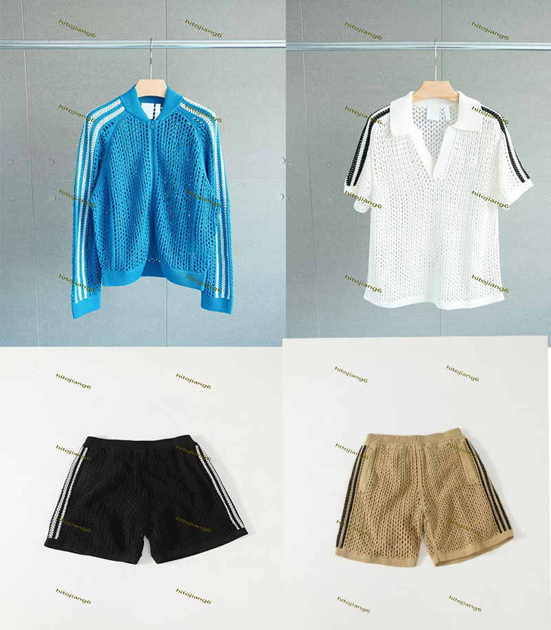 Designer new style knitted sweater letter decoration spring and summer high quality top and shorts,size S-XL