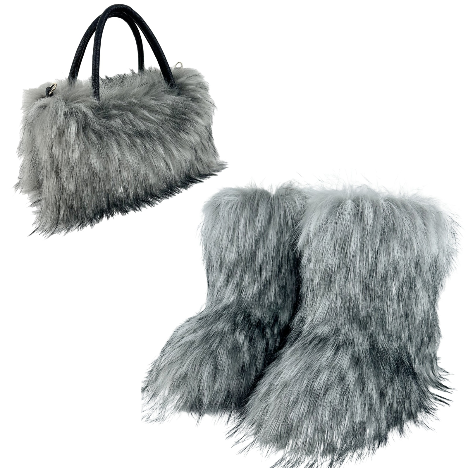 Womens winter boots warm mens and womens fluffy and beautiful snowshoes and handbags fashionable and classic outdoor indoor 36-44