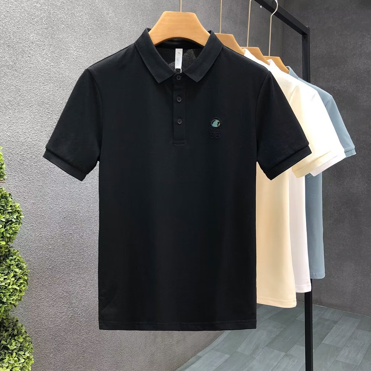 High-Quality Turn-Down Collar Short Sleeve Polo Shirt Men Trendy Brand Summer T-Shirt Korean Version Slim Fit Trendy New Versatile Tee Shirt Men