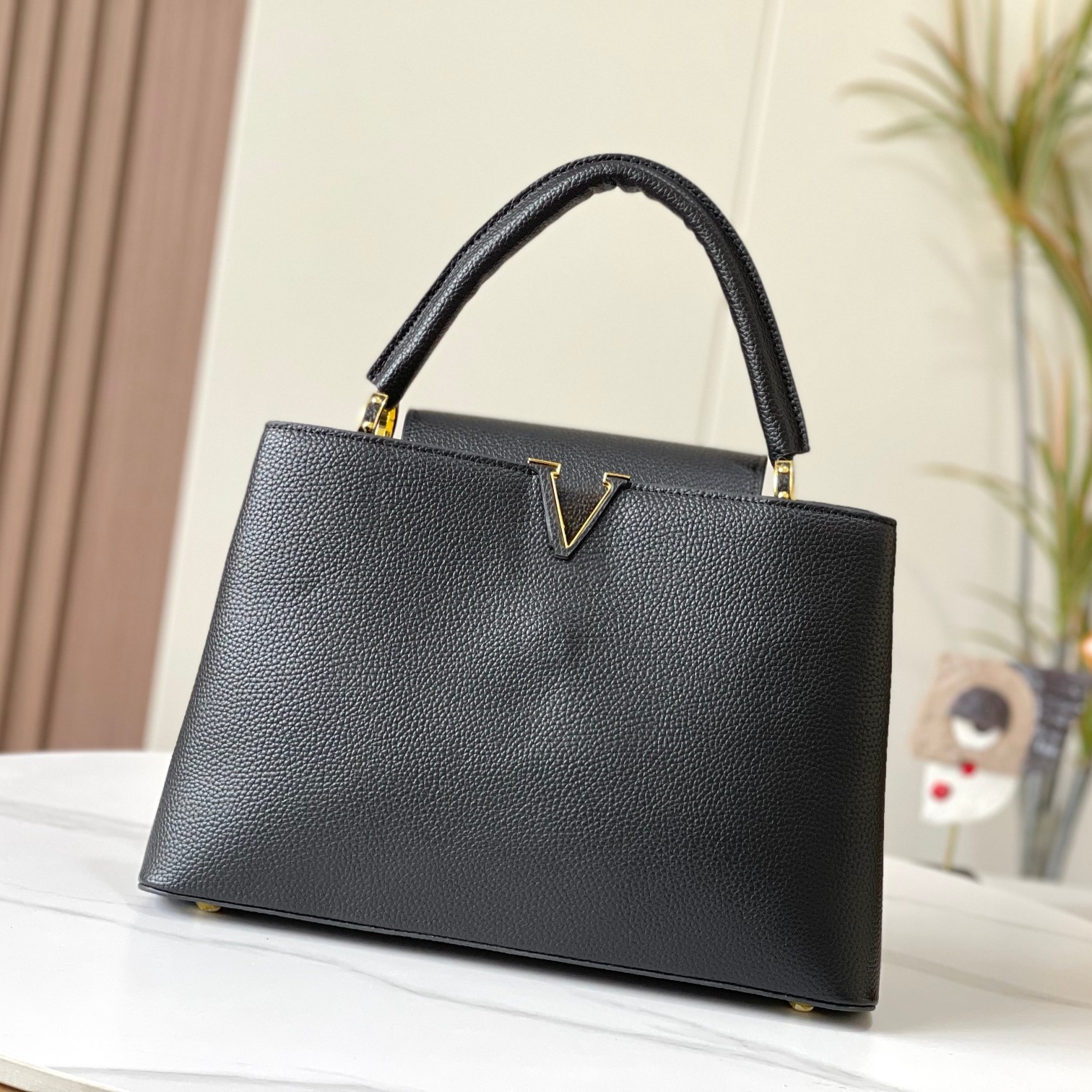Designer Tote Bag Capucines Black Pink Handbag Taurillon Leather High Quality Shoulder Bag Large Capacity Crossbody Genuine Leather Outdoor Travel S