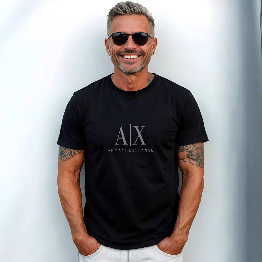 Cotton Short Sleeve T-Shirt Summer New Trendy Simple Versatile Casual Mens Top Loose Personality Mens Clothing