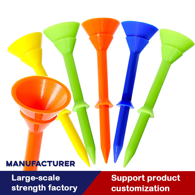 Golf nail 85mm mug durable plastic ball nail 85mm variety of solid color tee factory wholesale spot 100 PCs per box-image-1067736063