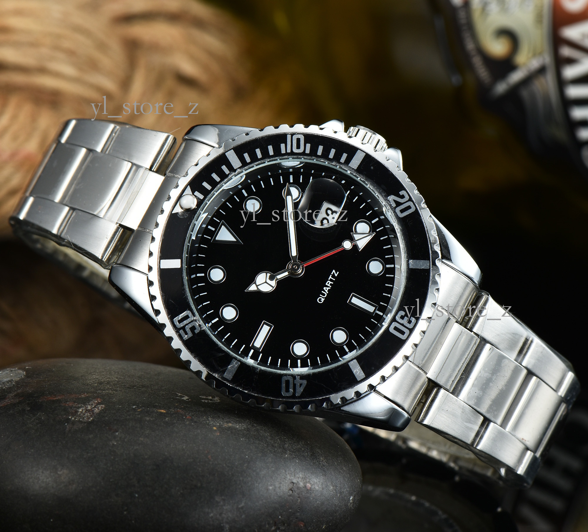 seikowatch man designer fashion watch quartz calendar casual men's fully automatic watch new genuine waterproof men's high quality watch c