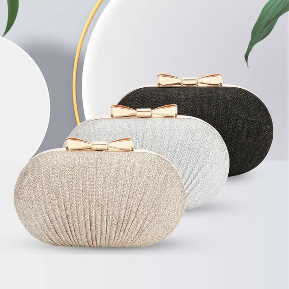 Wedding Bridal Clutch Handbag Women Evening Party Bag Chain Shoulder Bags Elegant Rhinestones Egg Shape Banquet Clutch Purse 250724