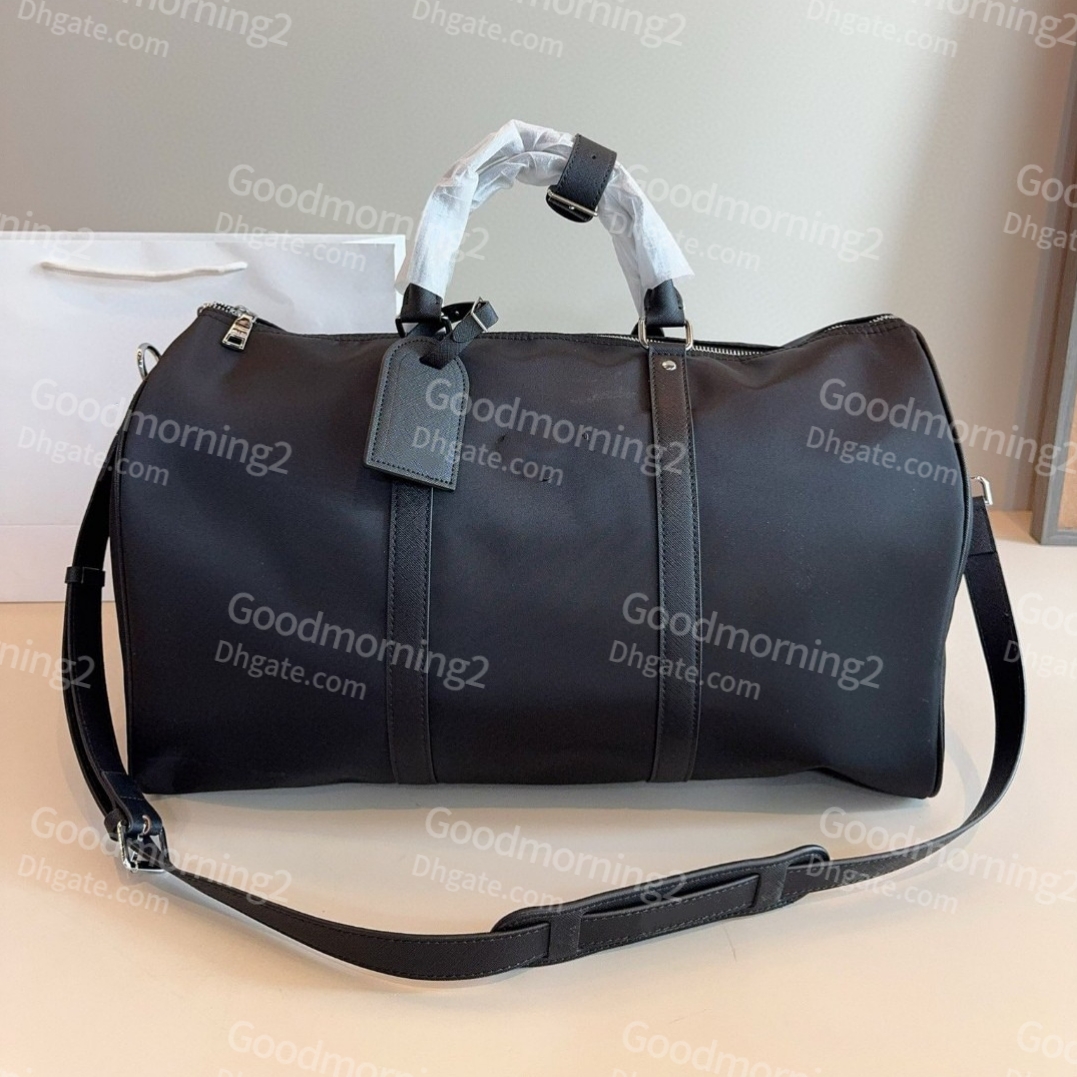Top Quality Men Duffle Bag Women Travel Bags Hand Luggage Traveling Bags Men Black Nylon Handbags Large CrossBody Bags Totes Purse 50cm