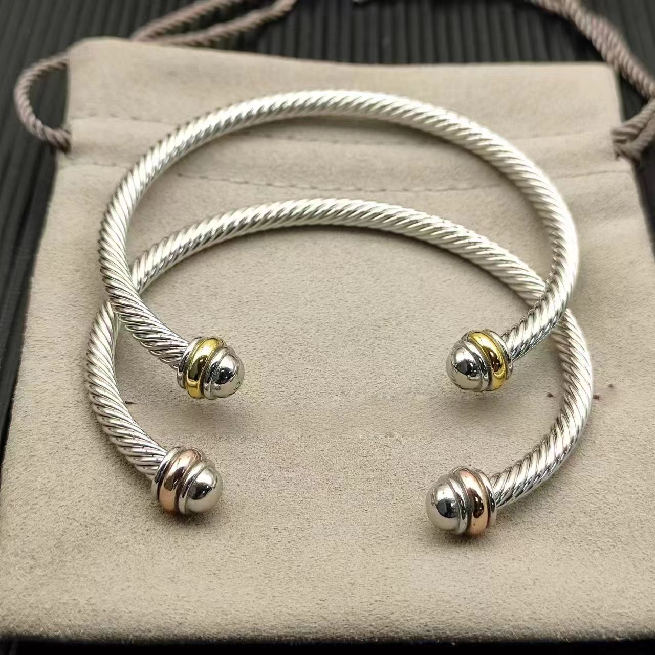 S925 Sterling Silver New Diamond Hook Bracelet Neutral Personality Classic Fashion Retro Trend Luxury Jewelry Party Gift