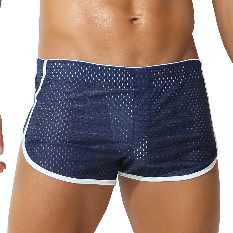 Mens Pants Ice Silk Underwear Boys Summer Teenagers Boxer Shorts Loose Personalized Trendy Briefs 250724