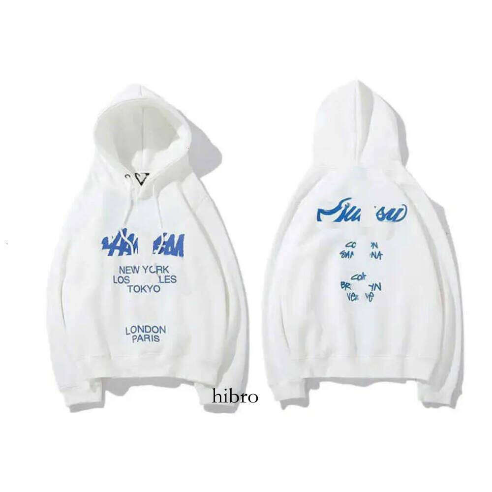 Stussyshirtlys Hoodie Designer Fashion Mens Women Printed Letter Casual Hoodie Crewneck Pullover Couples High Quality Cotton Hip Hop Sweater Sweatsh