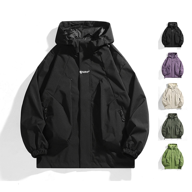 Mens Jacket Outdoor 2025 Spring Autumn New Waterproof Autumn Coat Unisex Functional Style Workwear