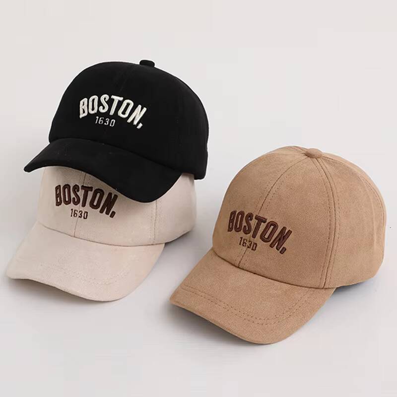 Spring Autumn Children Baseball Cap Suede Letter Baby Hat Outdoor Casual Boys Girls Kids Adjustable Sun Visor Caps ddmyshoesvip