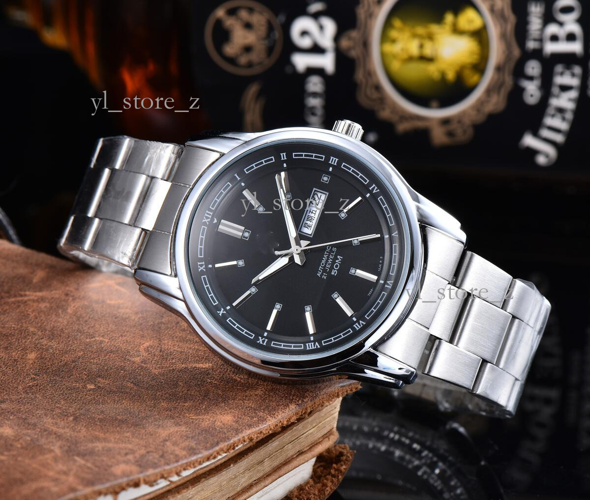 seikowatch man designer fashion watch quartz calendar casual men's fully automatic watch new genuine waterproof men's high quality watch e