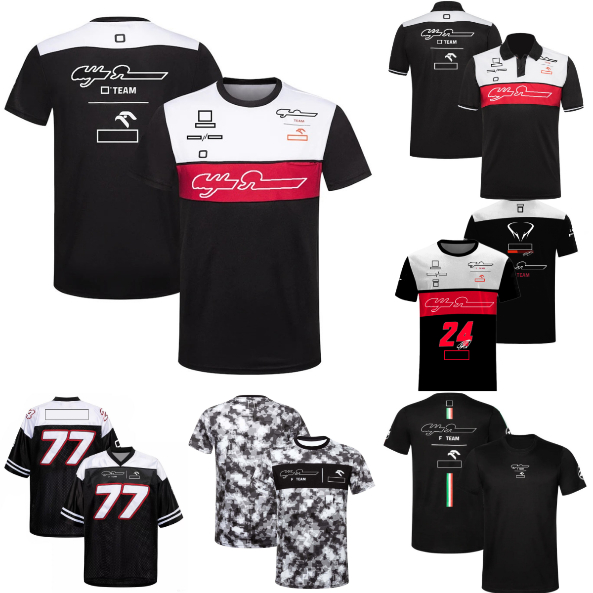 F1 T-shirt Formule 1 Racing Team Été Manches Courtes T-shirt Personnalisé Racing Fan Polo Chemise De Grande Taille Séchage Rapide Respirant T-shi