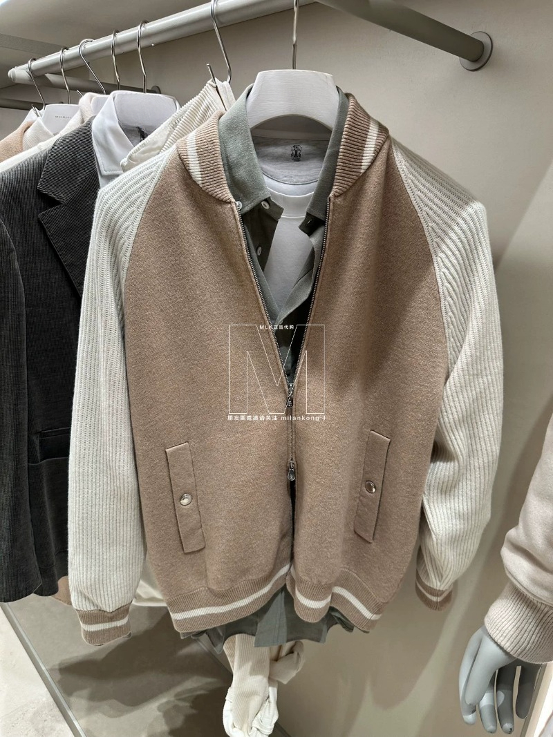 Men Jackets Autumn and Winter Baseball Collar Long Sleeve Casual Coat B1289