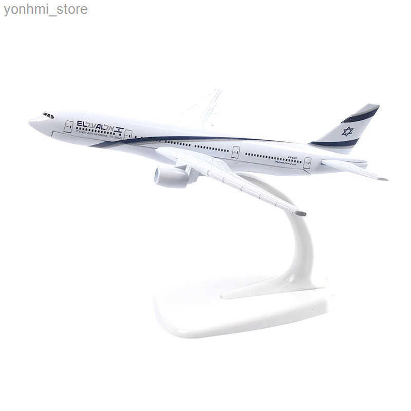 16cm JASON TUTU Israel Boeing B777 Airplane Model Diecast Metal 1/400 Scale Planes L250730-image-1069084429