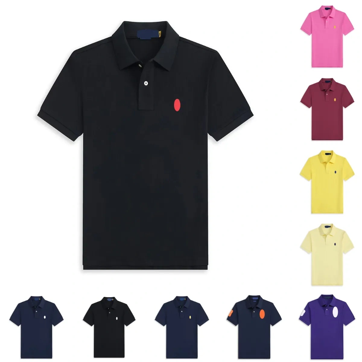 Polo mens womens polo shirt designer polo shirt luxury t shirt summer fashion cotton classic embroidery T-shirt high-end men's lapel short slee
