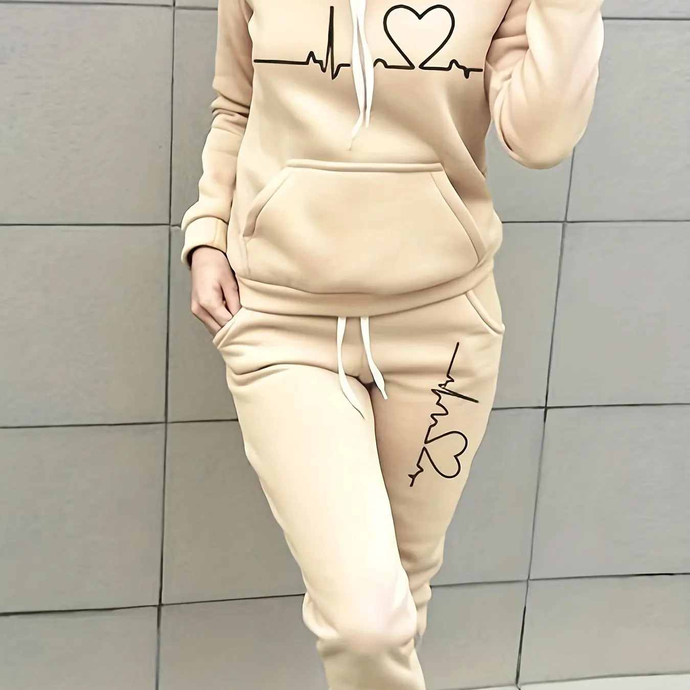 Women Autumn Winter Warm Coat Set Round Collar Plush Outerwear Female Fashion Streetwear Clothes Hoodies Streetwear Harajuku250724